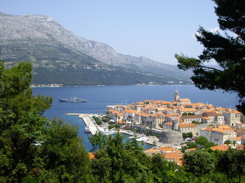 Panoramic & Viewspoints on Korcula Island - View of Korcula Old Town