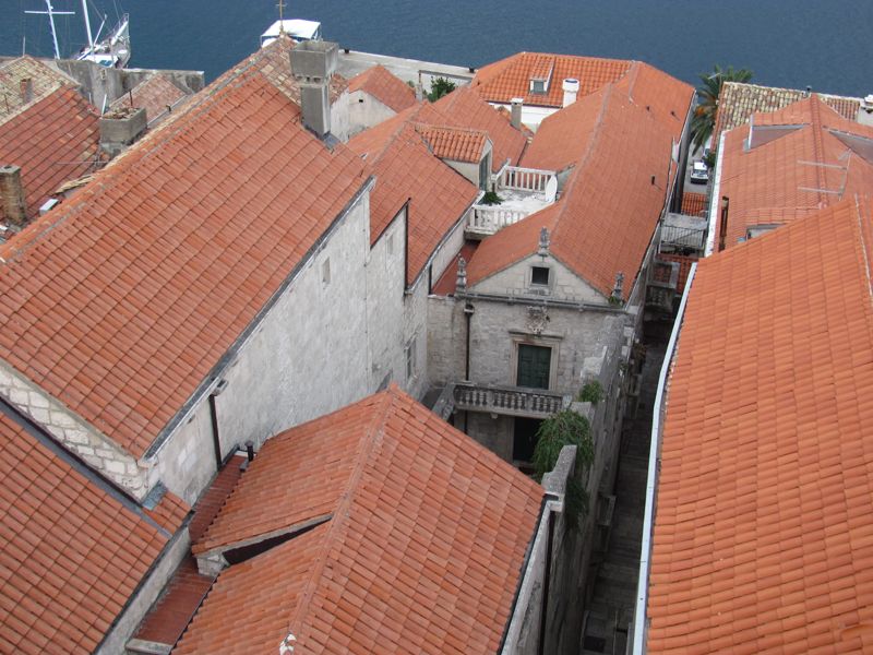 Panoramic & Viewspoints on Korcula Island - From St Mark's Bell tower